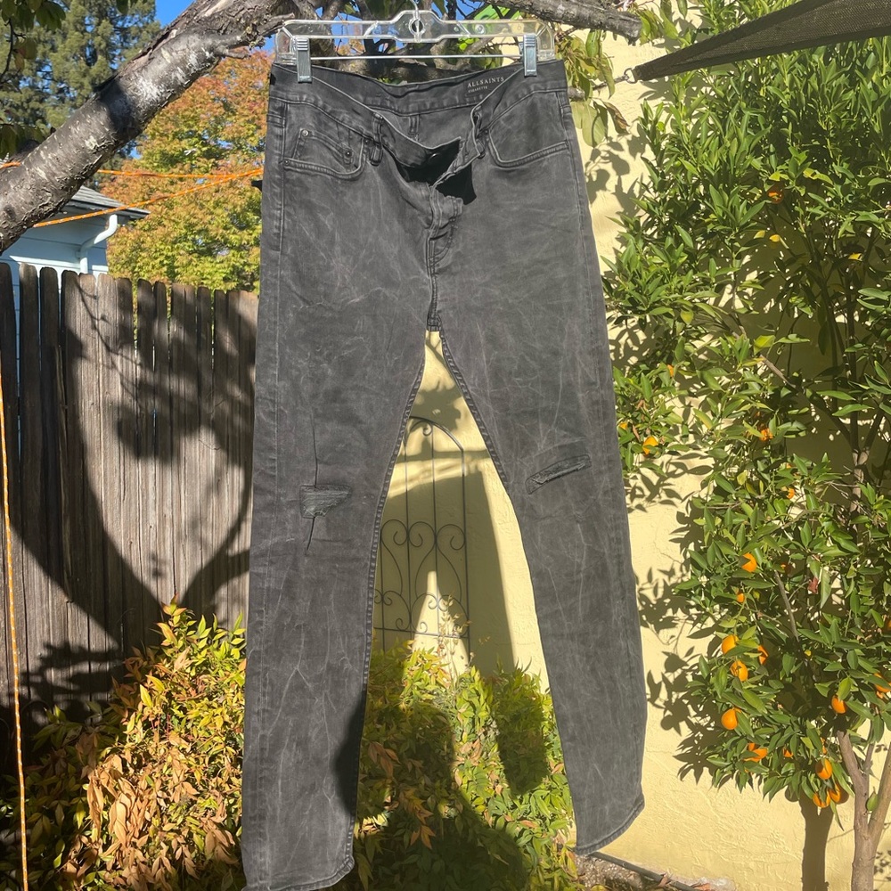 Men’s All Saints Cigarette Jeans 32